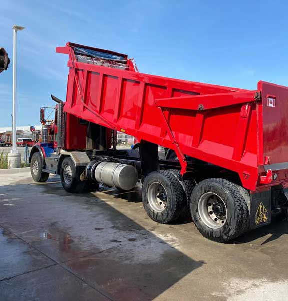 Heavy Equipment Pressure Washing - Dump Trucks