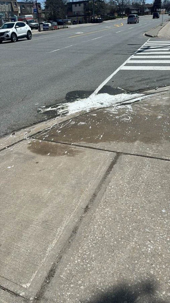 02 Paint spill cleaning - Toronto 01 before