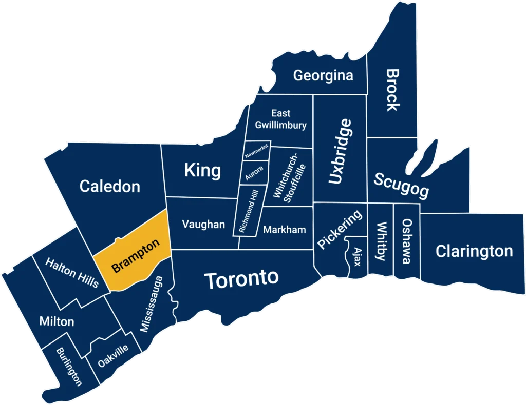 Brampton map