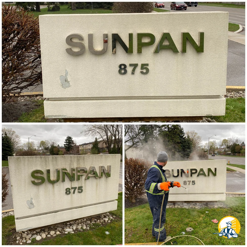 Sign cleaning - Markham