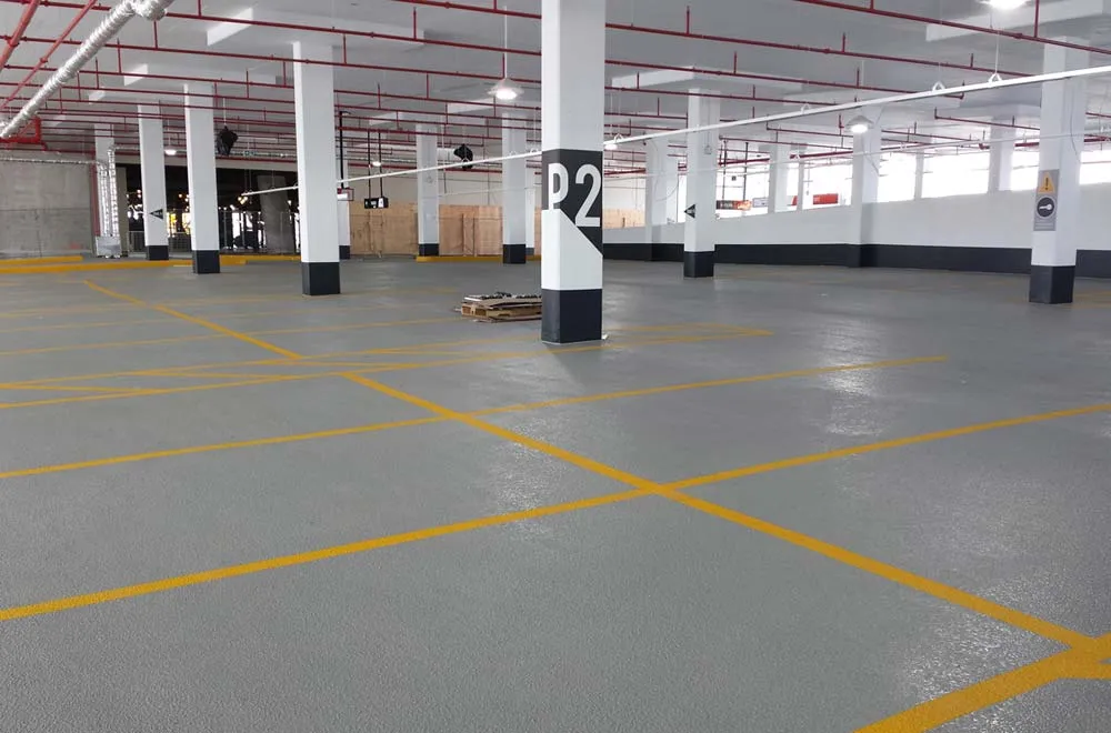 Basement and parking lot cleaning